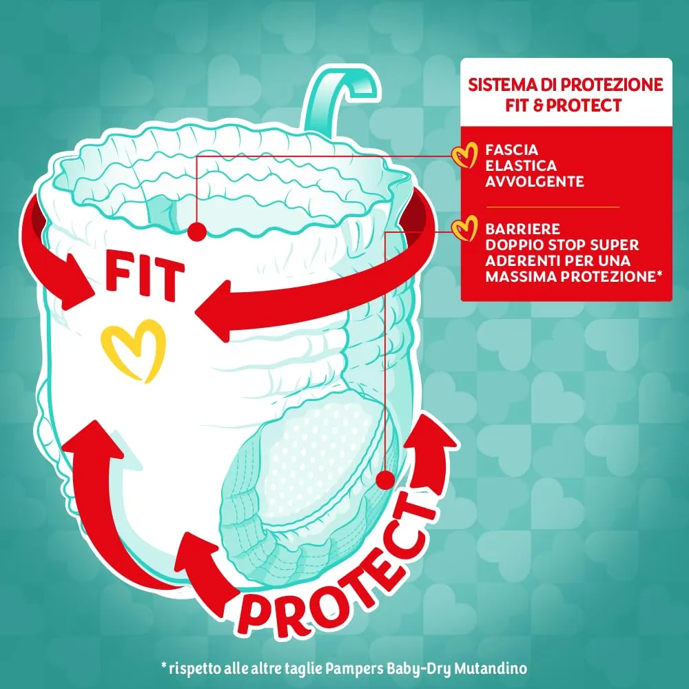 Pampers Baby Dry Mutandino 3XL Taglia 8 (19+ kg), 84 Pannolini - immagine 8