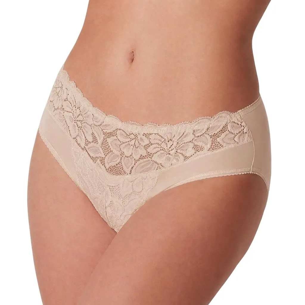 Cotonella 8 Slip Donna Cotone Bielastico ADC88, Cipria, TG 3/M - immagine 1