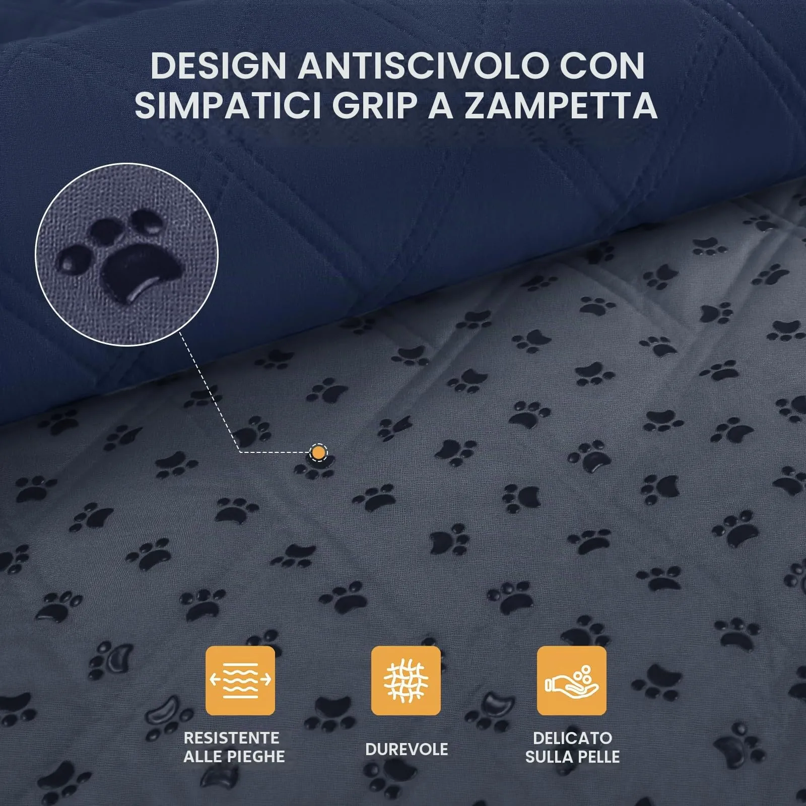 luciphia Copridivano Impermeabile per Cani e Gatti, Blu Marino, 76 x 178 cm - immagine 2