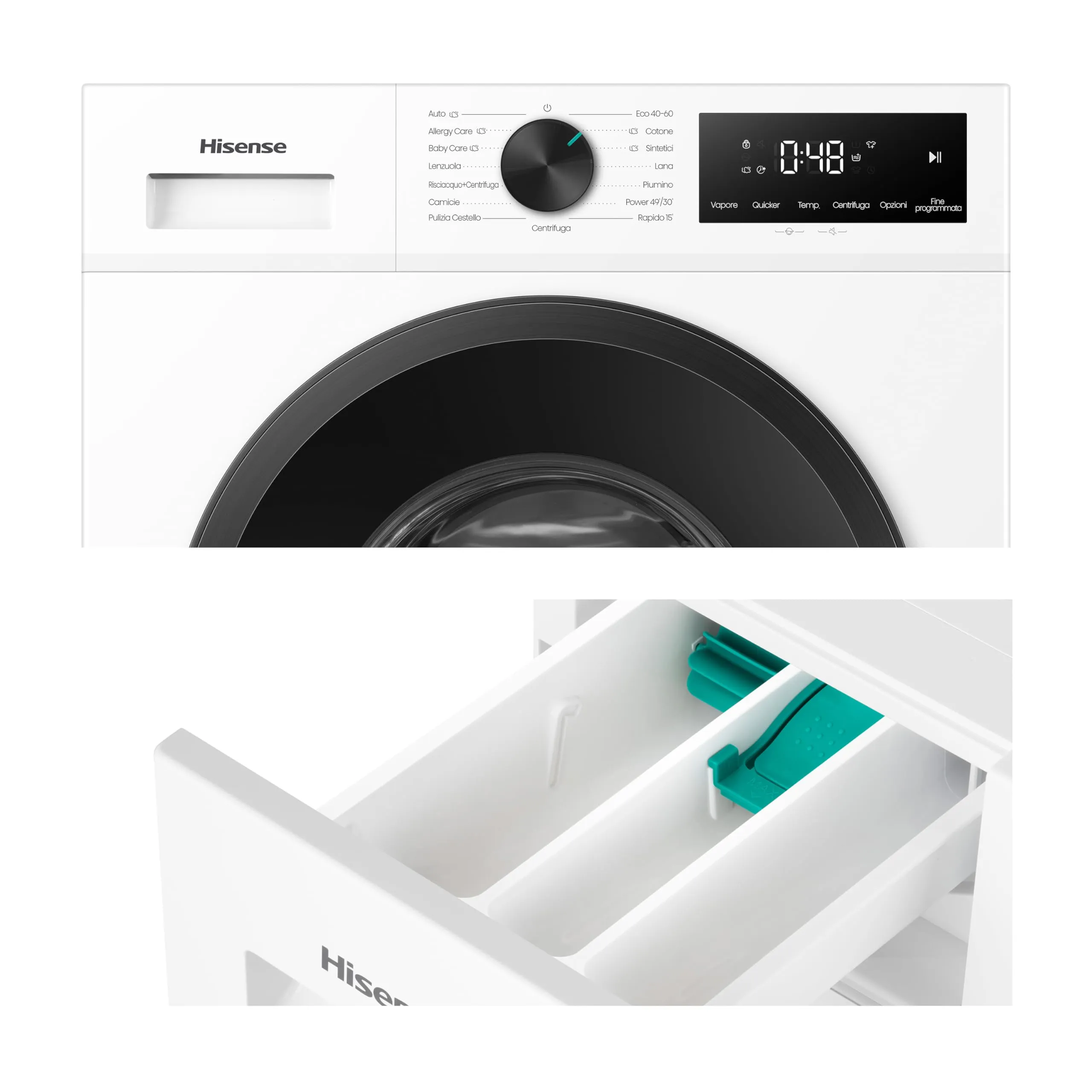 Hisense WF1I6022BWU Lavatrice Slim a Carica Frontale 6 kg 1200 rpm Classe A - immagine 10