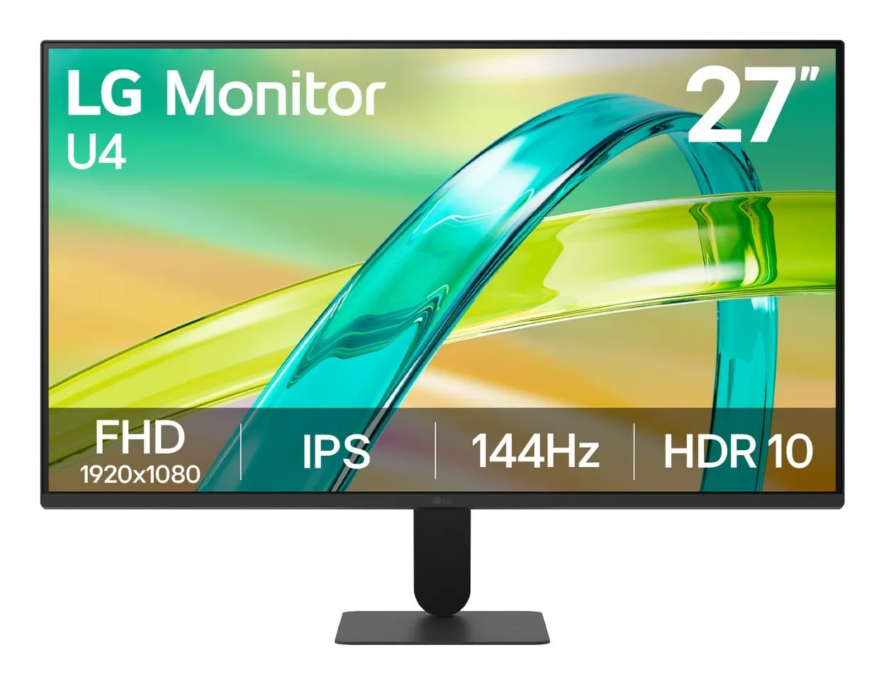 LG 27U411B 27" Full HD IPS Monitor, 144Hz, 1ms MBR, HDR10, FreeSync Premium, sRGB 99%, Black - immagine 1