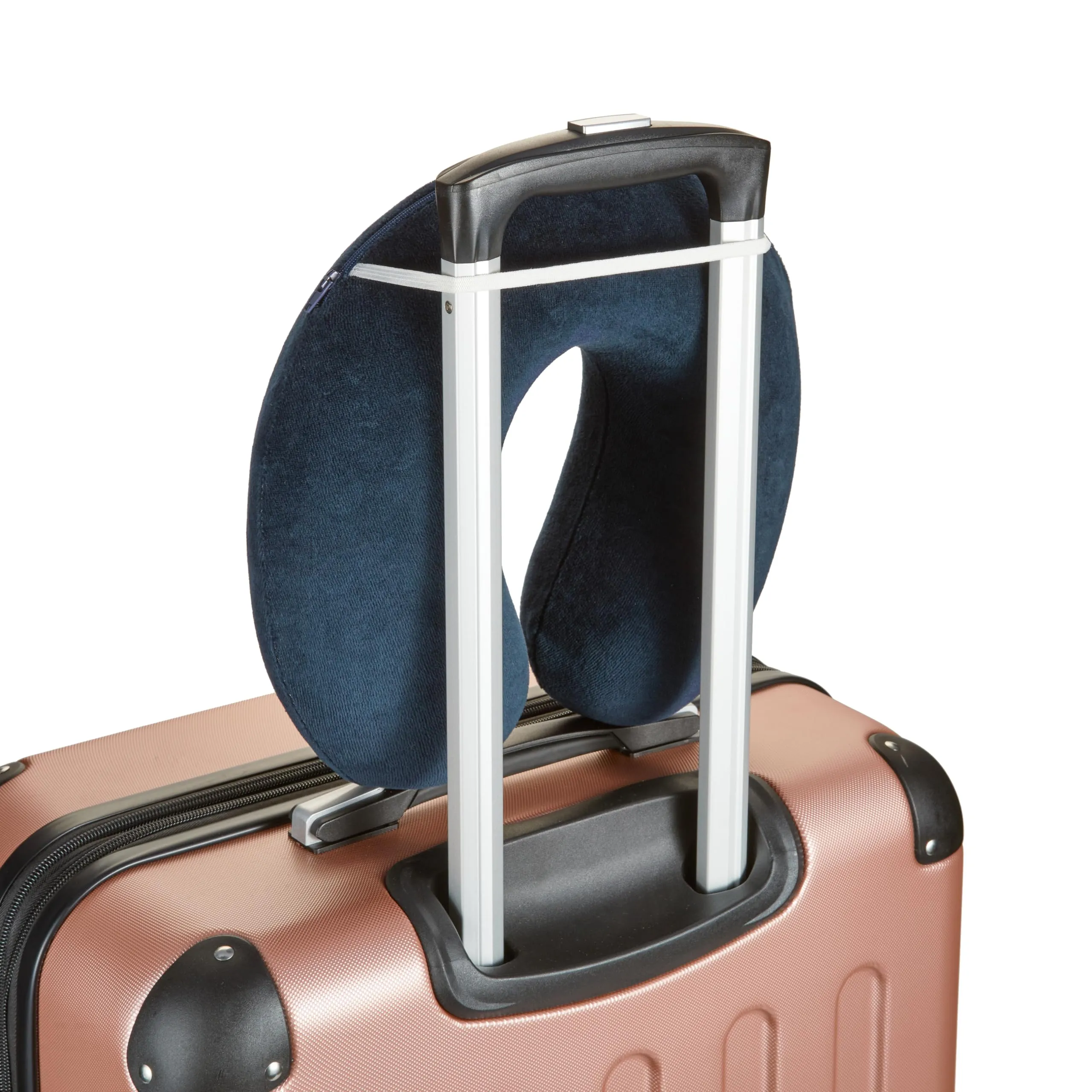 Amazon Basics Cuscino per il collo in memory foam, Blu navy - immagine 7