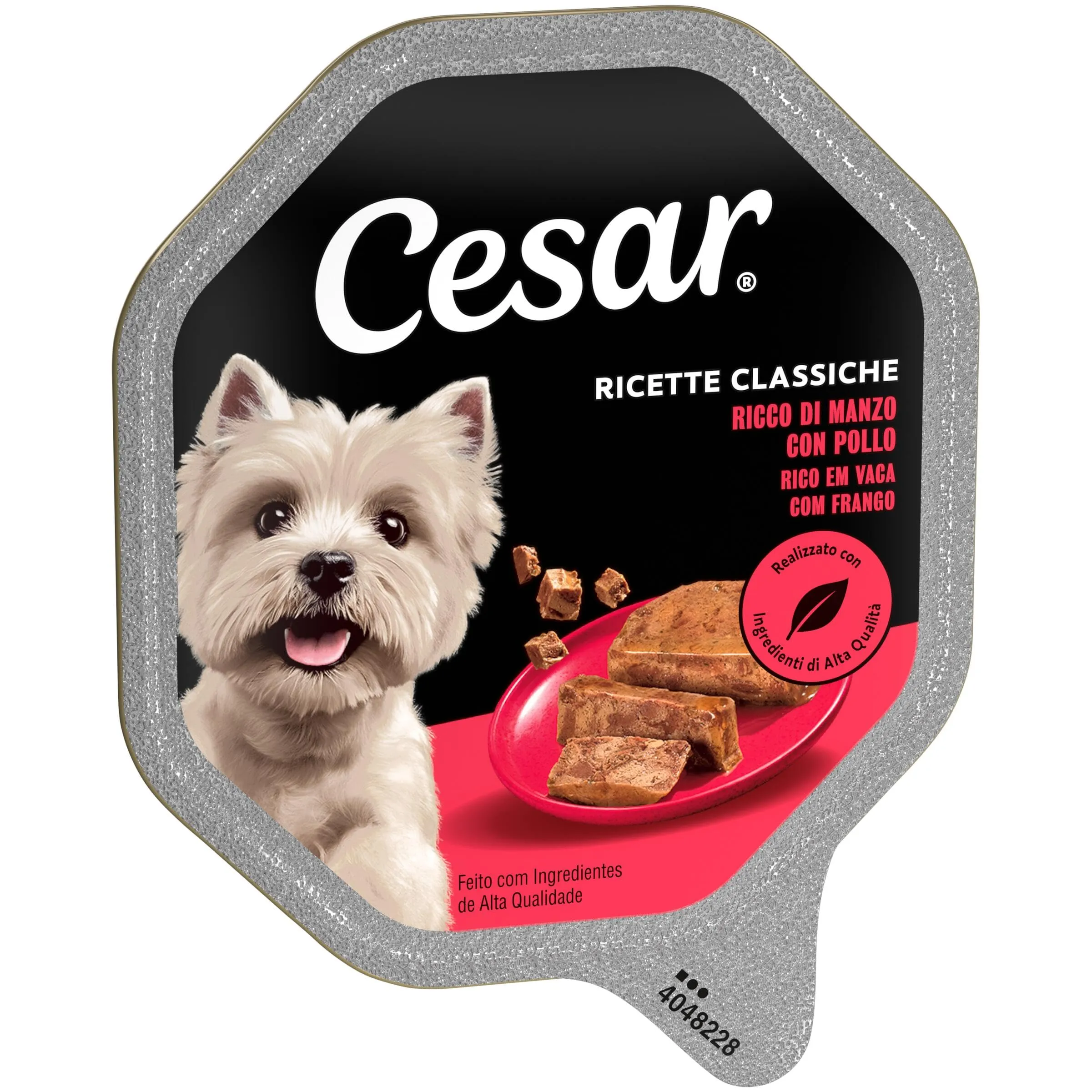 Cesar Ricette Classiche Cibo Umido per Cani Manzo Succulento e Pollo, 14 Vaschette x 150 g - immagine 2