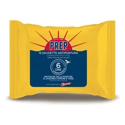 Prep Antipuntura Salviette Repellente Zanzare, 15 Salviette - immagine 1