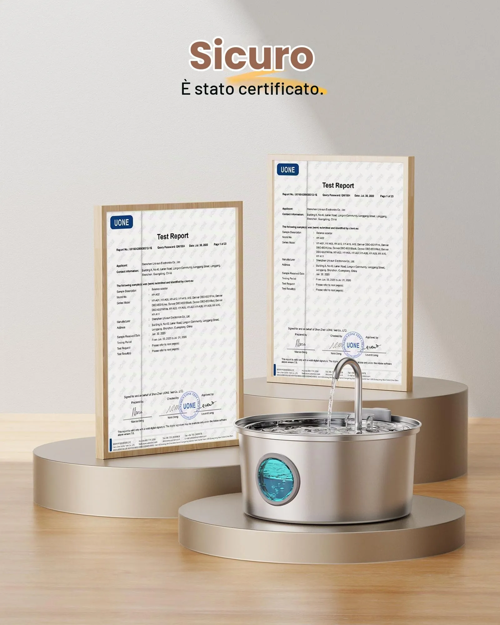 GIOTOHUN Fontana per Gatti in Acciaio Inossidabile 304, 3.2L, con 6 Filtri e 3 Spugne - immagine 7