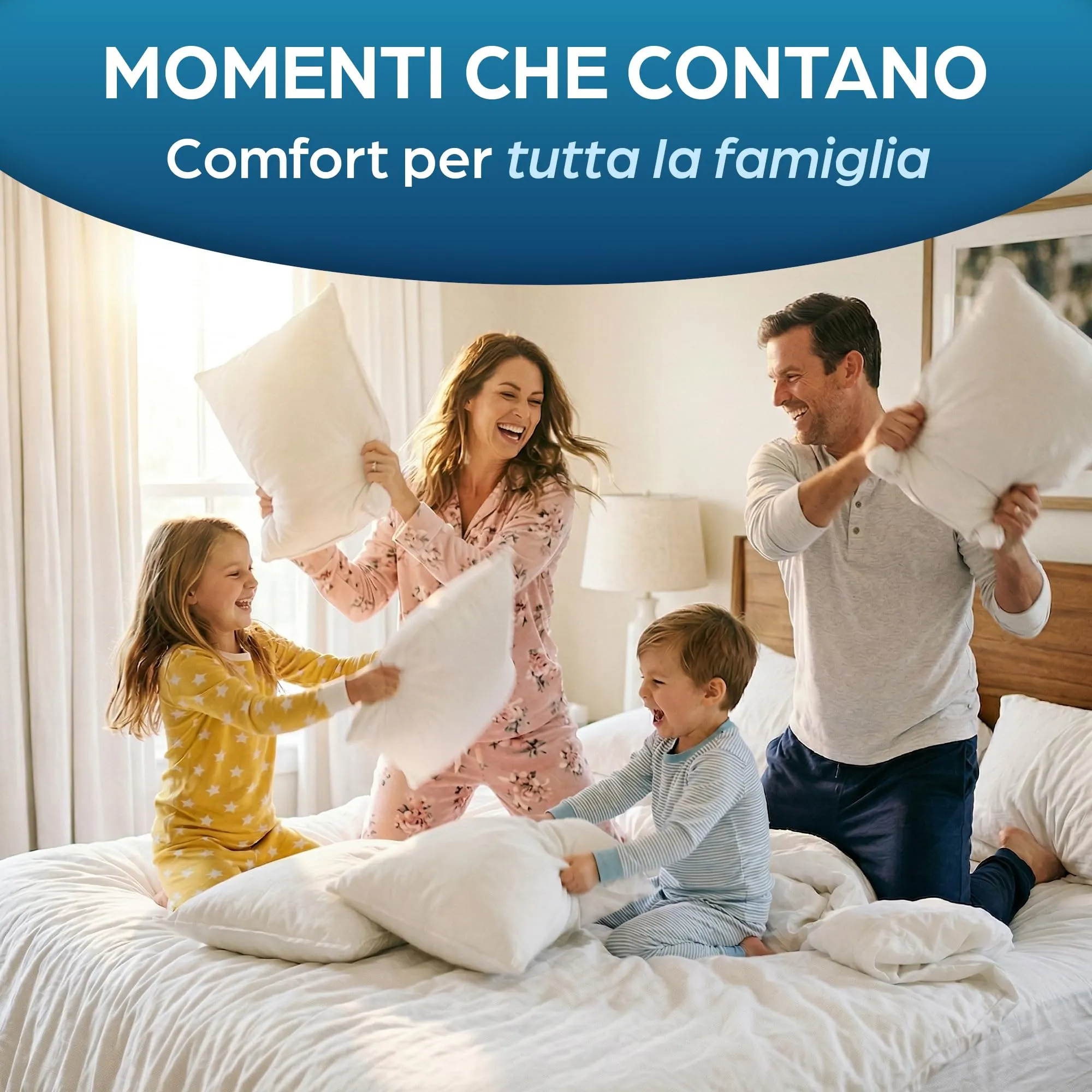 Flowen Imbottitura Cuscini per Divano e Letto, 50x50, 4 Pezzi, Poliestere Bianco, Anallergici e Antiacaro - immagine 7