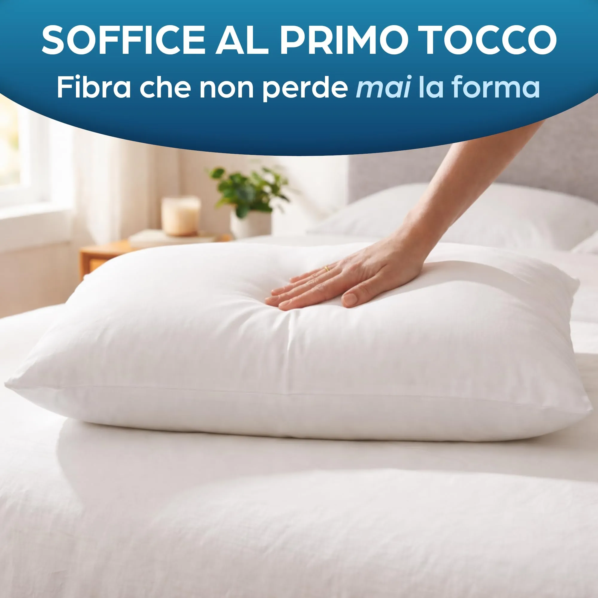 Flowen Cuscini per Divano 30x50, 2 pezzi, Imbottitura Interna in Poliestere Bianca, Anallergici e Antiacaro, Lavabili - immagine 3