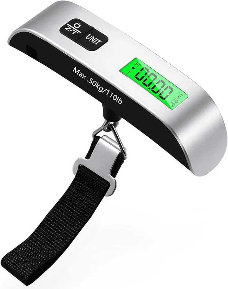 Blendura Bilancia Valigia Digitale Portatile, 50 kg / 110 lb, Grigio - immagine 1