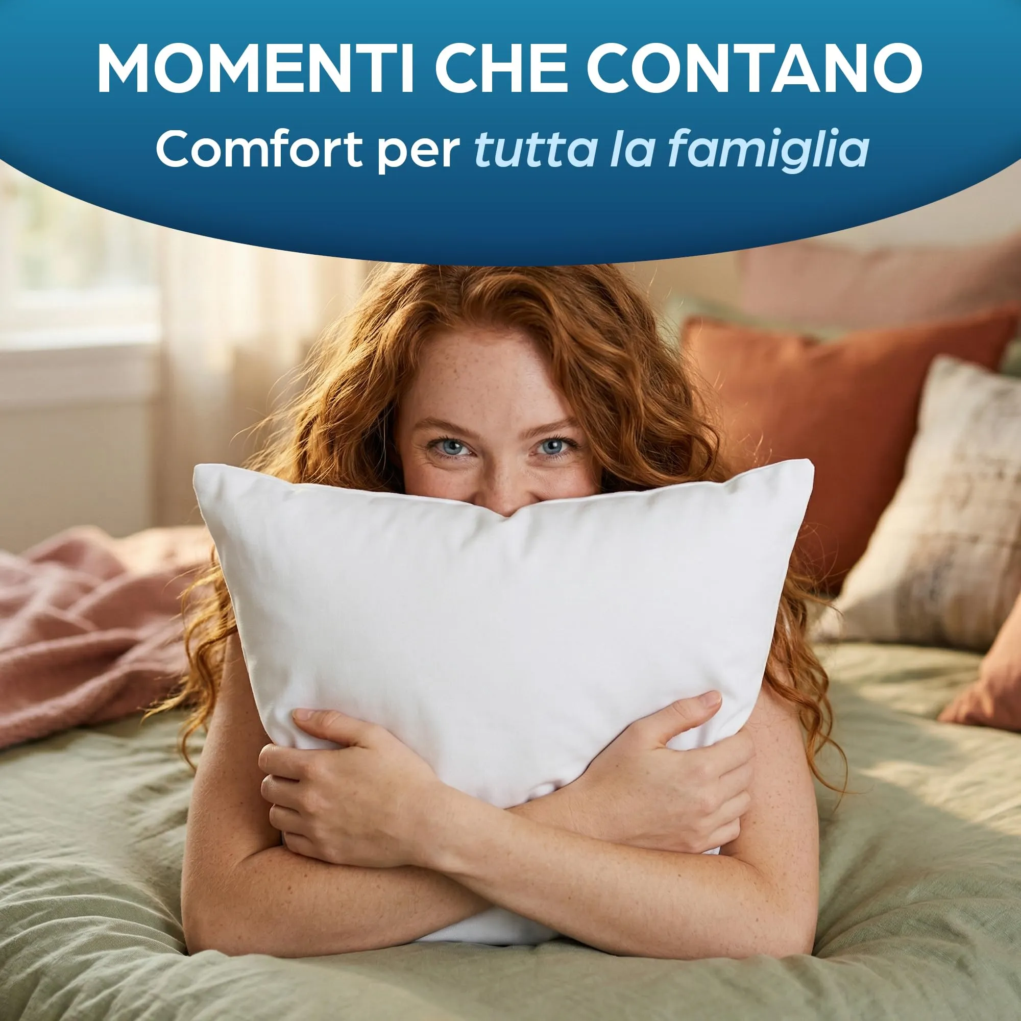 Flowen Imbottitura Cuscini per Divano e Letto, 60x60, 2 pezzi, Poliestere Bianco, Anallergici e Antiacaro - immagine 7