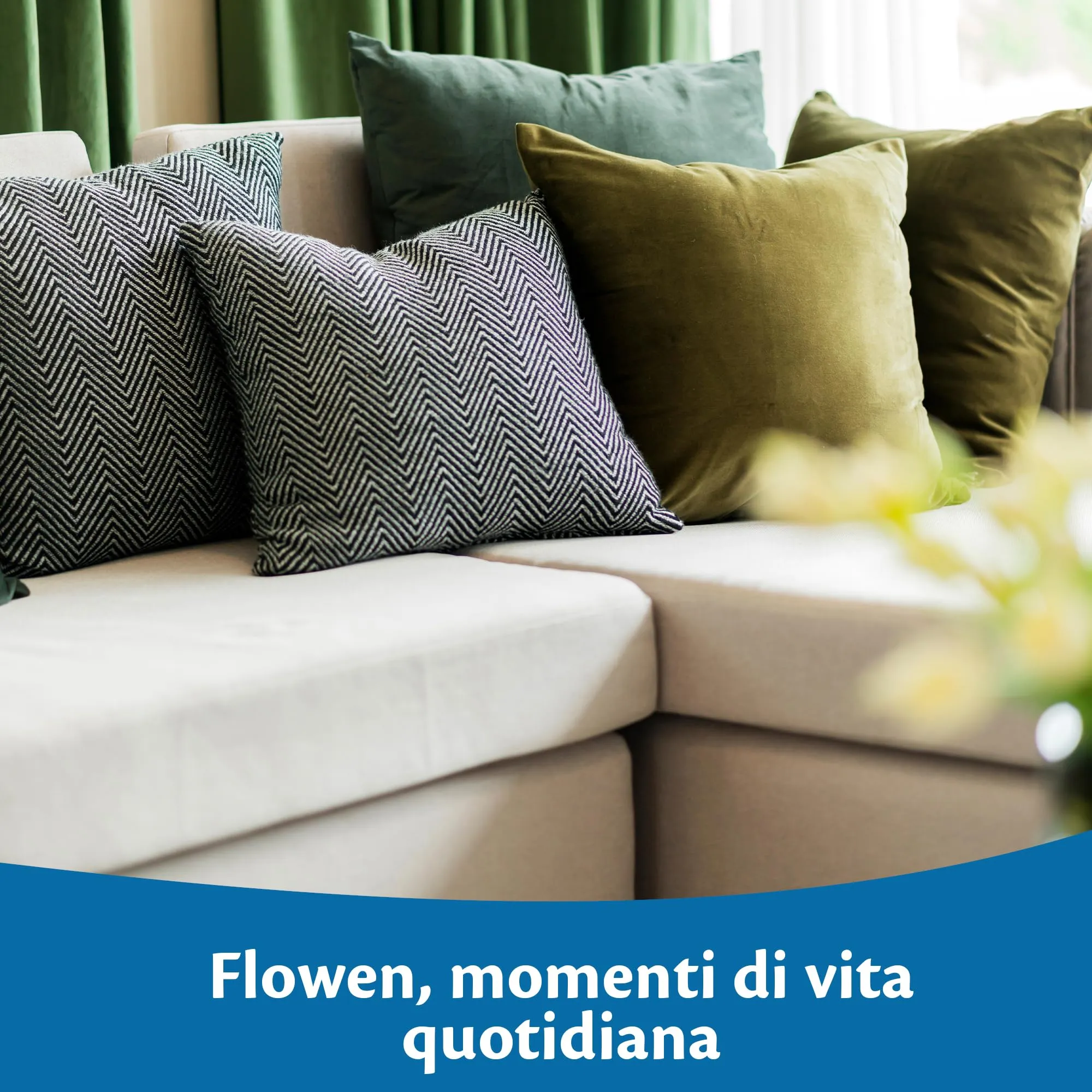 Flowen Imbottitura Cuscini per Divano e Letto, 45x45, 4 pezzi, Poliestere Bianco Anallergico e Antiacaro - immagine 9
