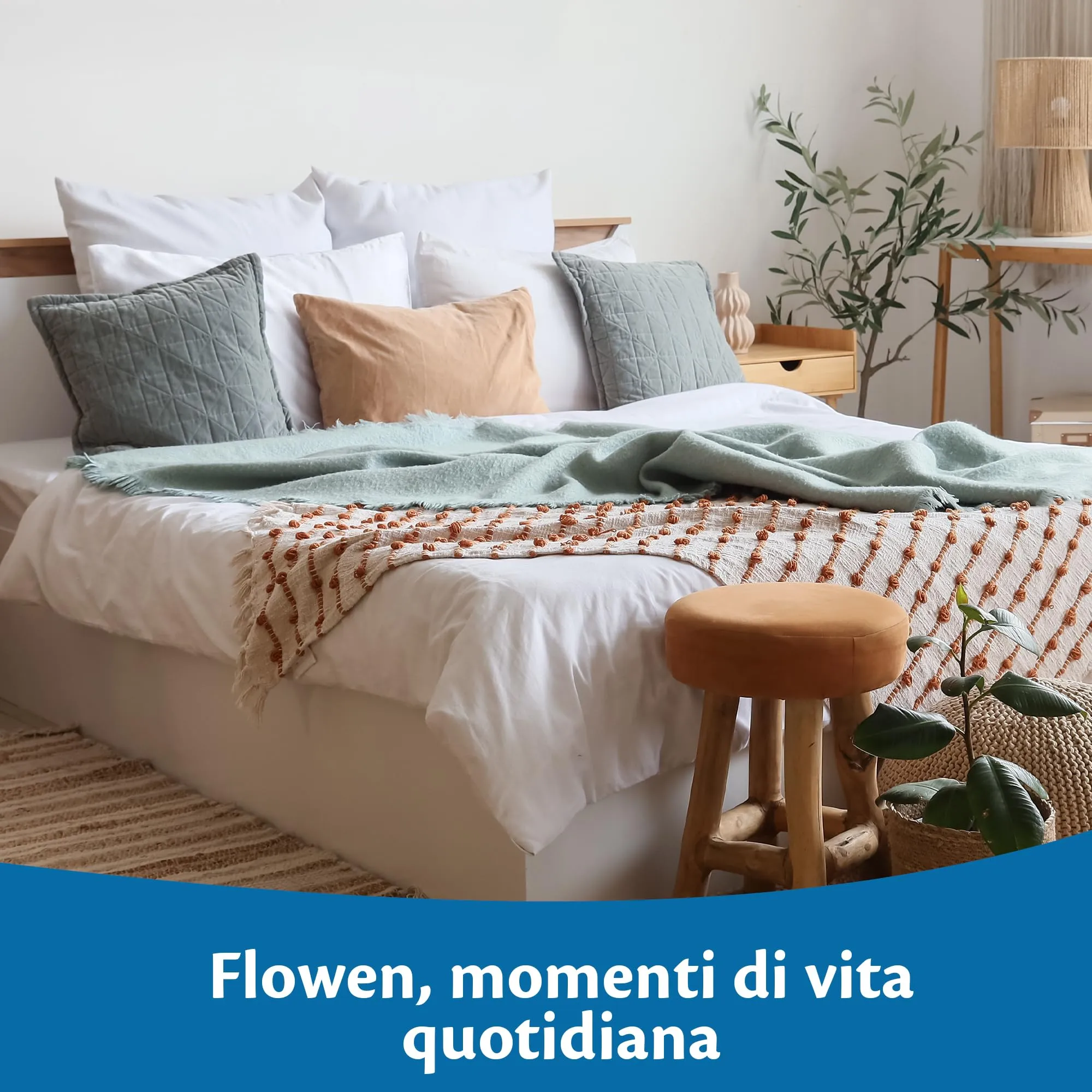 Flowen Cuscini Letto Guanciali 40x80, Set di 2, Antiacaro Anallergico Traspirante in Poliestere Lavabile - immagine 9