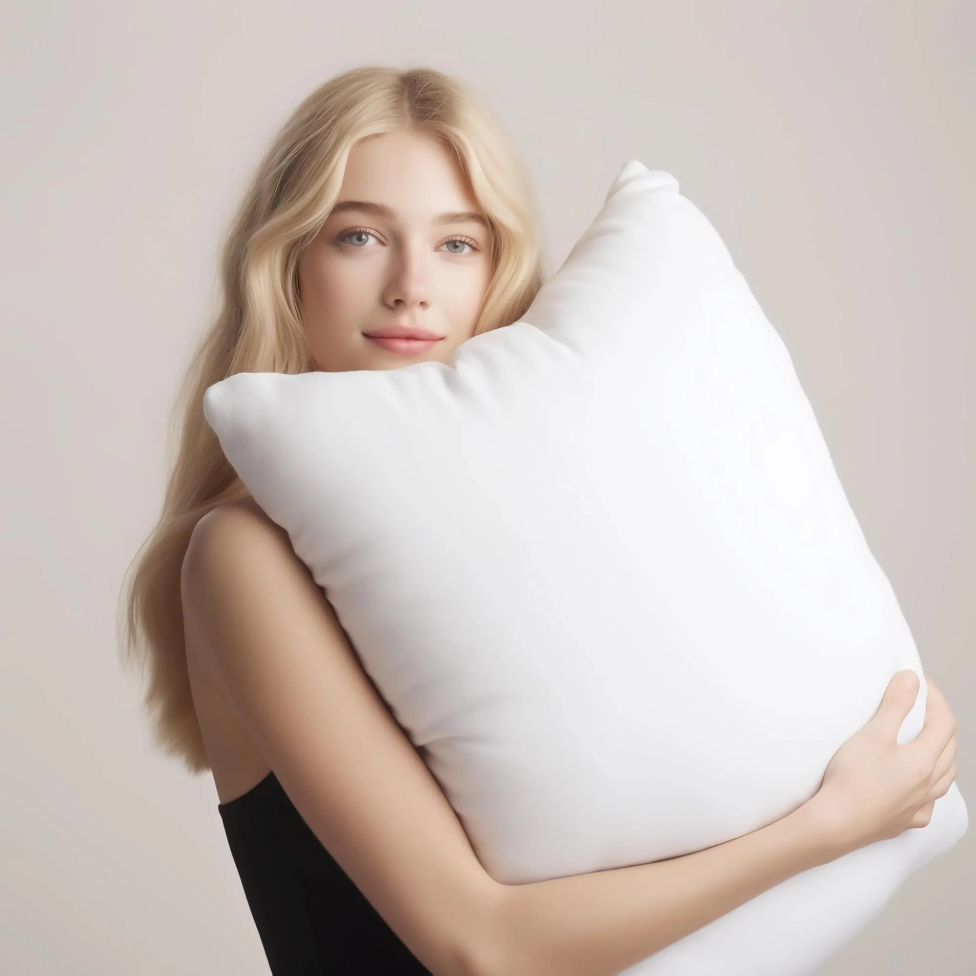 Flowen Imbottitura Cuscini per Divano e Letto, 35x35, 2 pezzi, Poliestere Bianco, Anallergici e Antiacaro - immagine 10