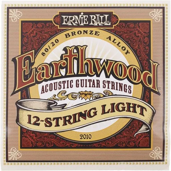 Ernie Ball Earthwood Light 12-String 80/20 Bronze Acoustic Guitar Strings 9-46 - immagine 2