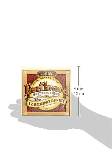 Ernie Ball Earthwood Light 12-String 80/20 Bronze Acoustic Guitar Strings 9-46 - immagine 3