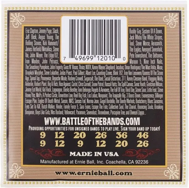 Ernie Ball Earthwood Light 12-String 80/20 Bronze Acoustic Guitar Strings 9-46 - immagine 4
