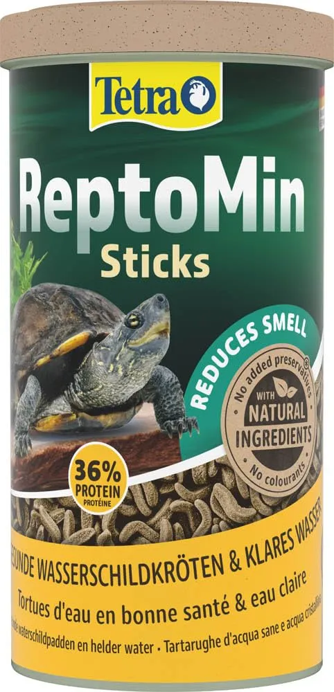 Tetra ReptoMin Sticks Alimento Base per Tartarughe Acquatiche, 1 L - immagine 1