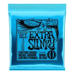 Ernie Ball Extra Slinky Nickel Wound Electric Guitar Strings, 8-38 - immagine 1