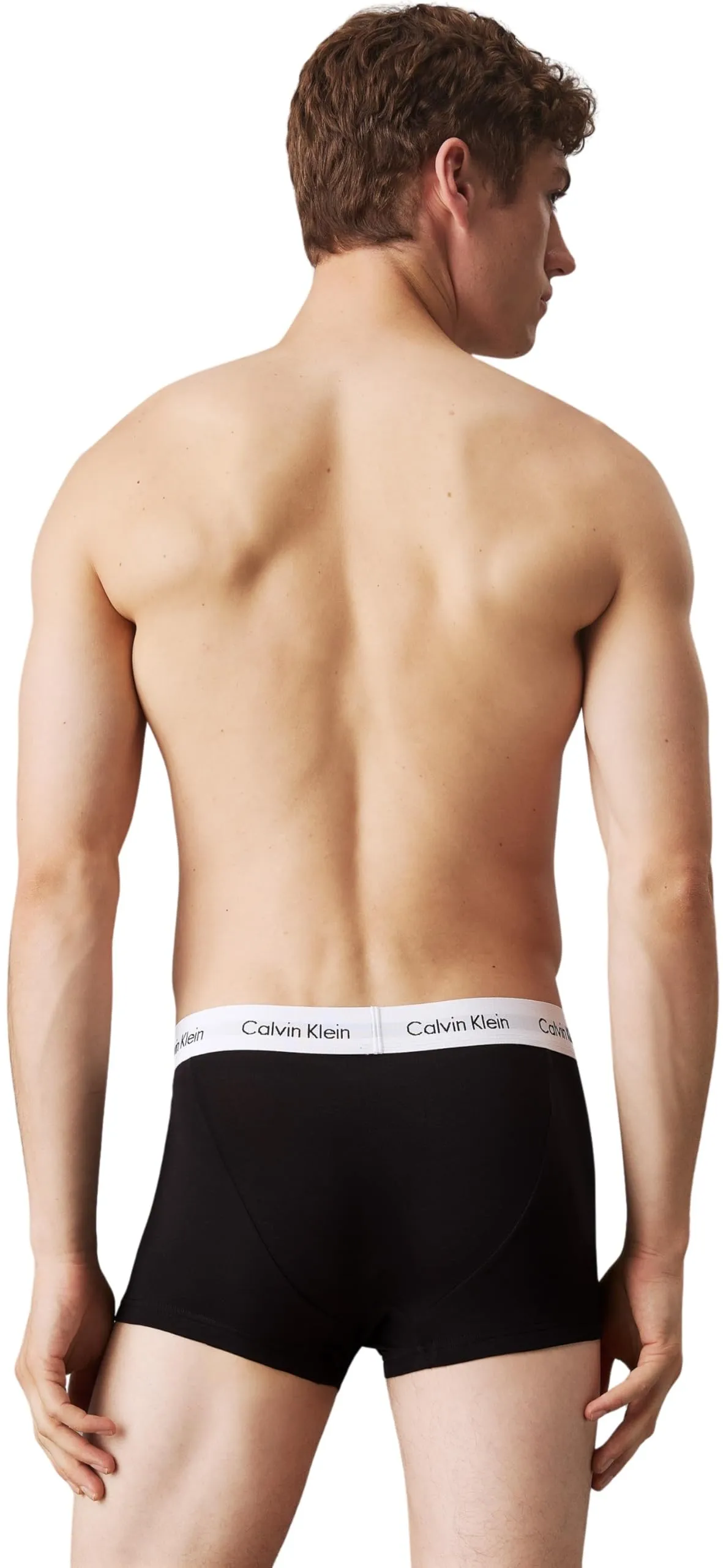 Calvin Klein Uomo Pantaloncini Boxer Vita Bassa, Confezione da 3, Nero, S - immagine 4