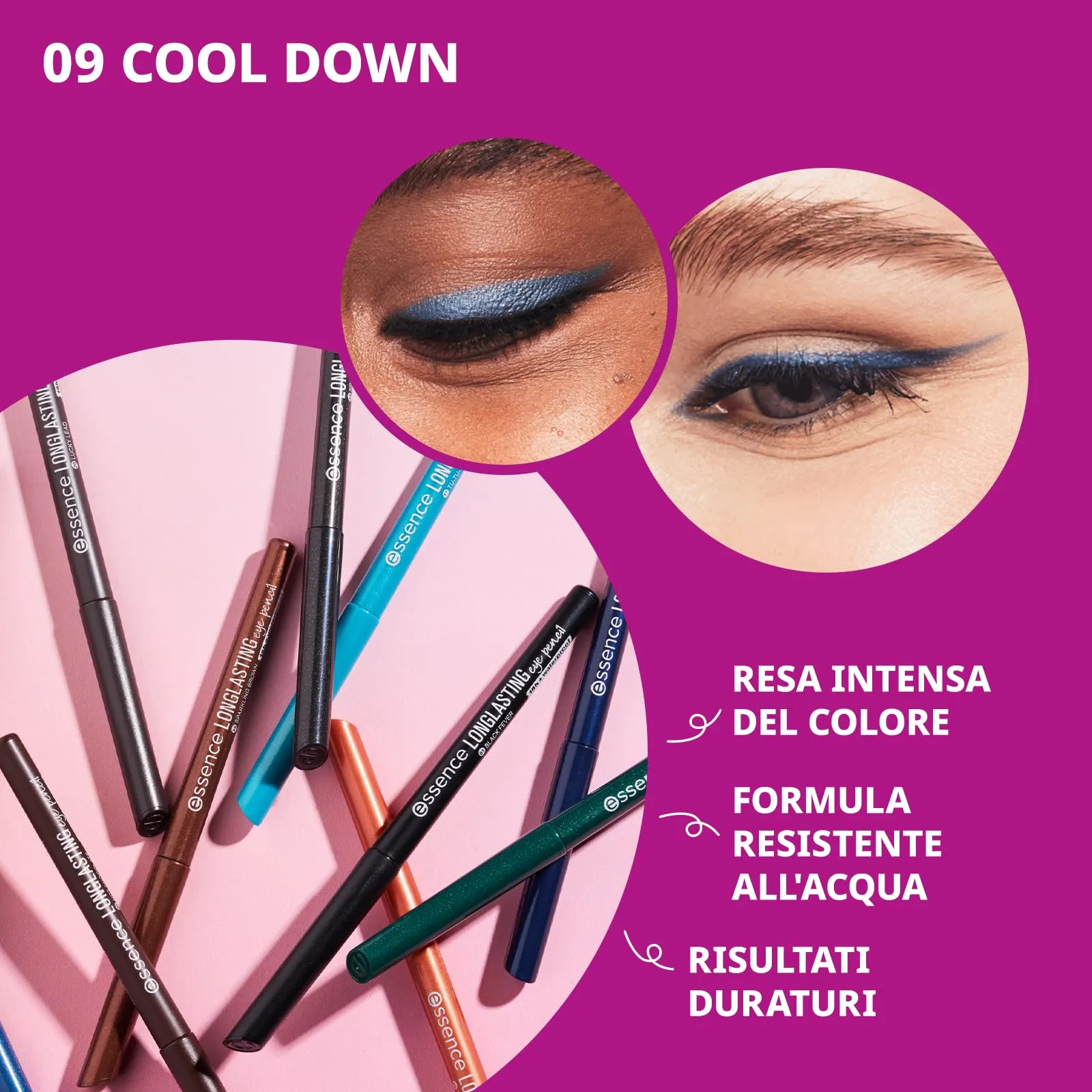 Essence Cosmetics Matita Occhi Lunga Tenuta 09 - immagine 3