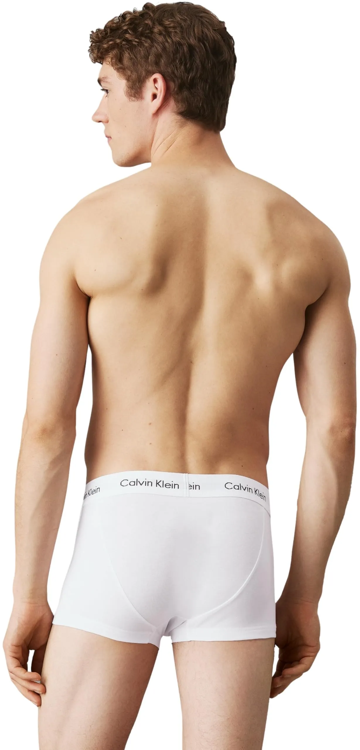 Calvin Klein Uomo Pantaloncini Boxer Vita Bassa, Confezione da 3, Bianco, M - immagine 2