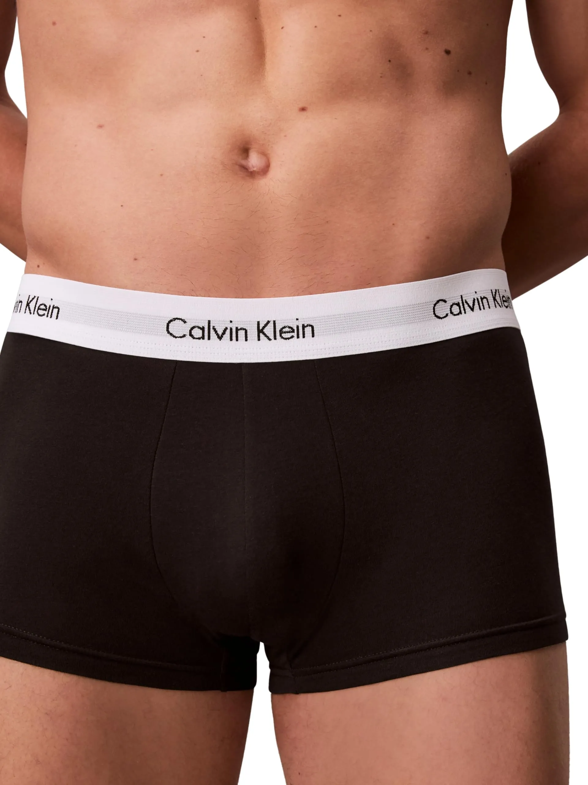 Calvin Klein Uomo Pantaloncini Boxer Vita Bassa, Confezione da 3, Multicolore (Black/White/Grey Heather), L - immagine 4