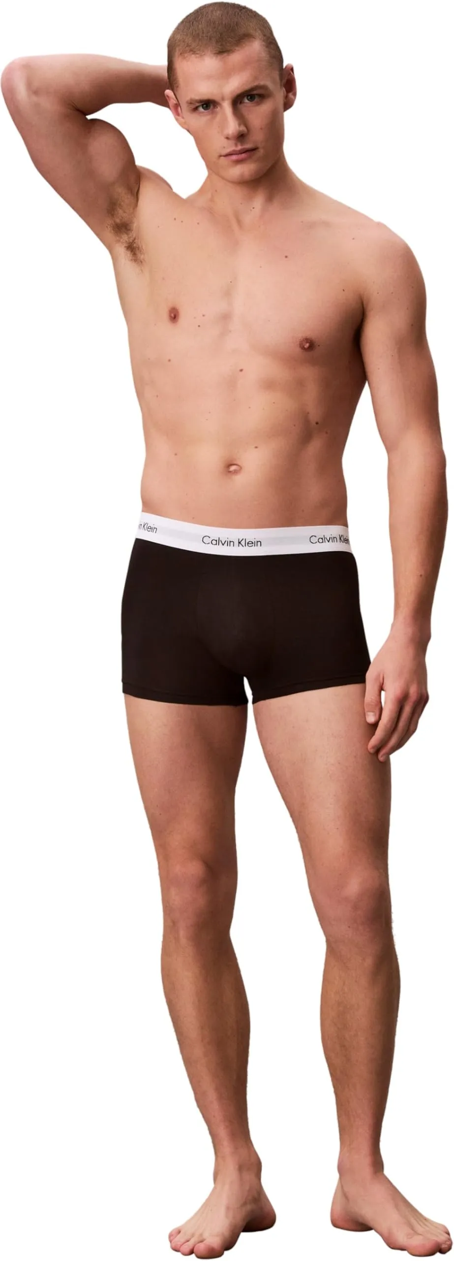 Calvin Klein Uomo Pantaloncini Boxer Vita Bassa, Confezione da 3, Multicolore (Black/White/Grey Heather), L - immagine 5
