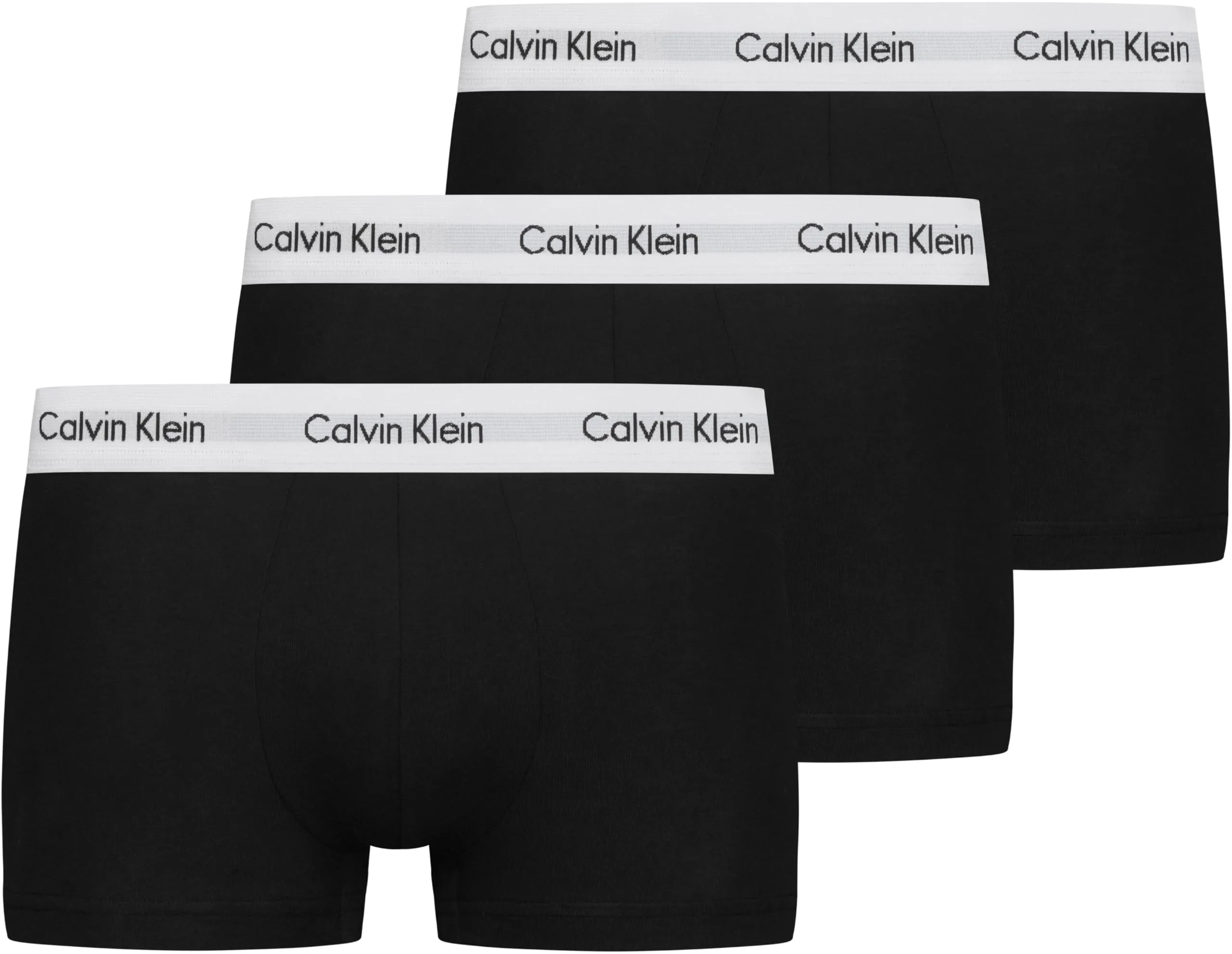 Calvin Klein Uomo Pantaloncini Boxer Vita Bassa, Confezione da 3, Nero, L - immagine 1