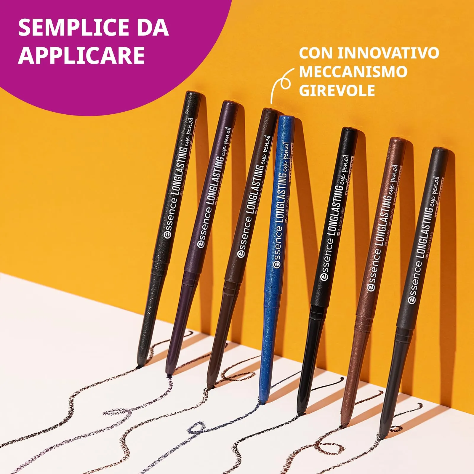 Essence AEB0B Matita occhi Lunga tenuta, Verde, 1 Pezzo - immagine 5