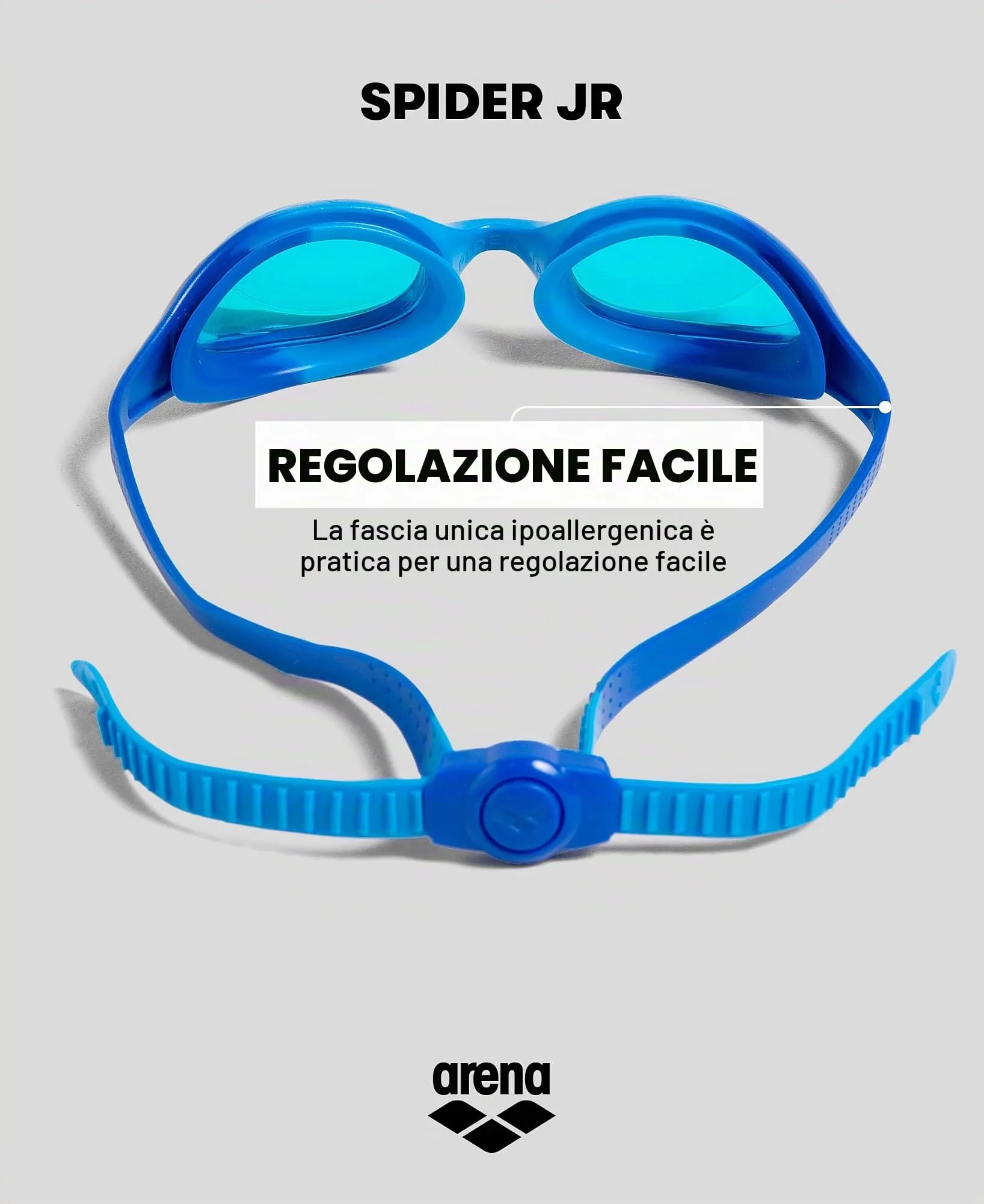 Arena Spider Junior Occhialini Nuoto per Bambini 6-12 Anni - immagine 7