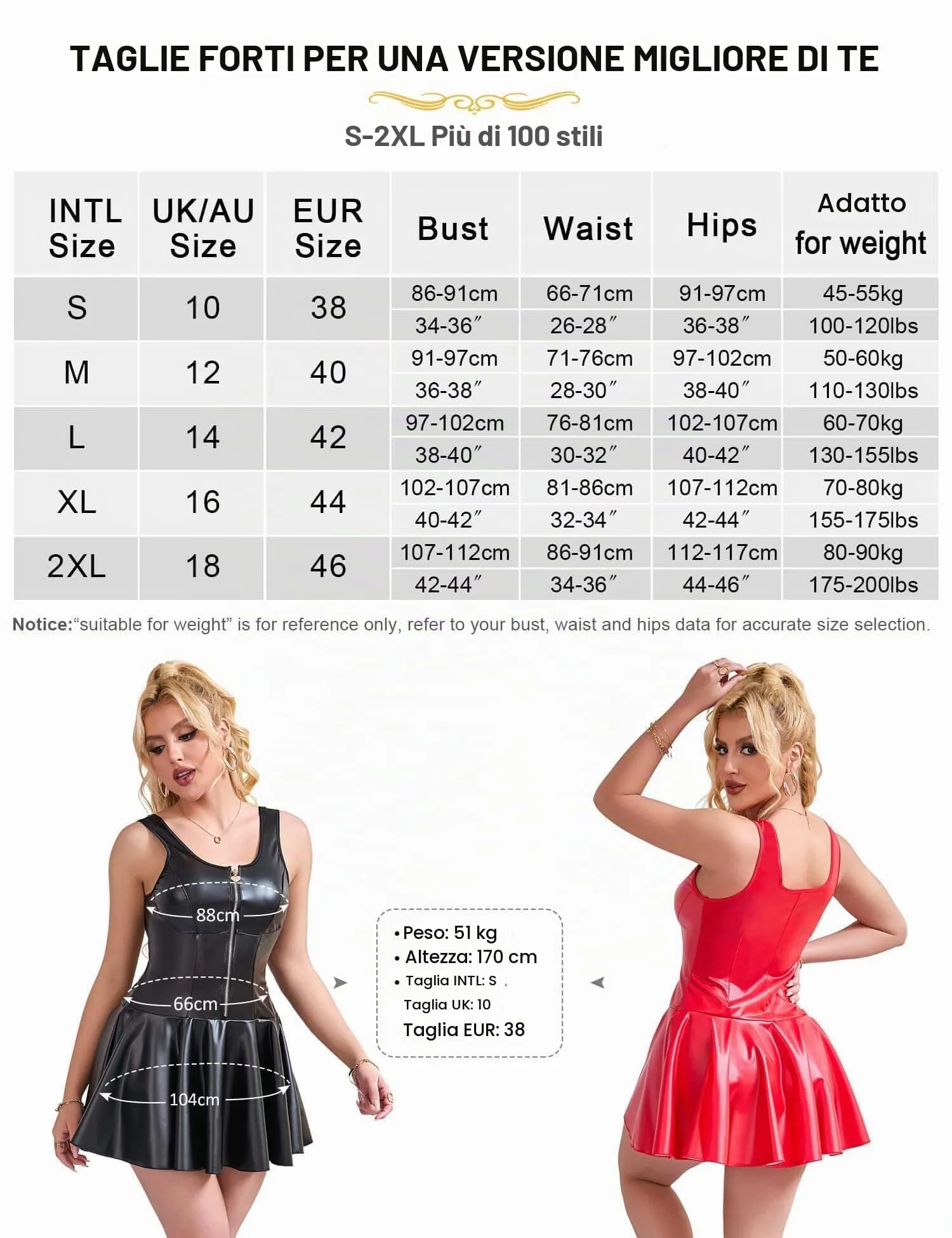 ohyeahlady Vestito Corto Donna in PU Pelle Senza Schienale Bodycon con Cerniera Nero, S - immagine 7