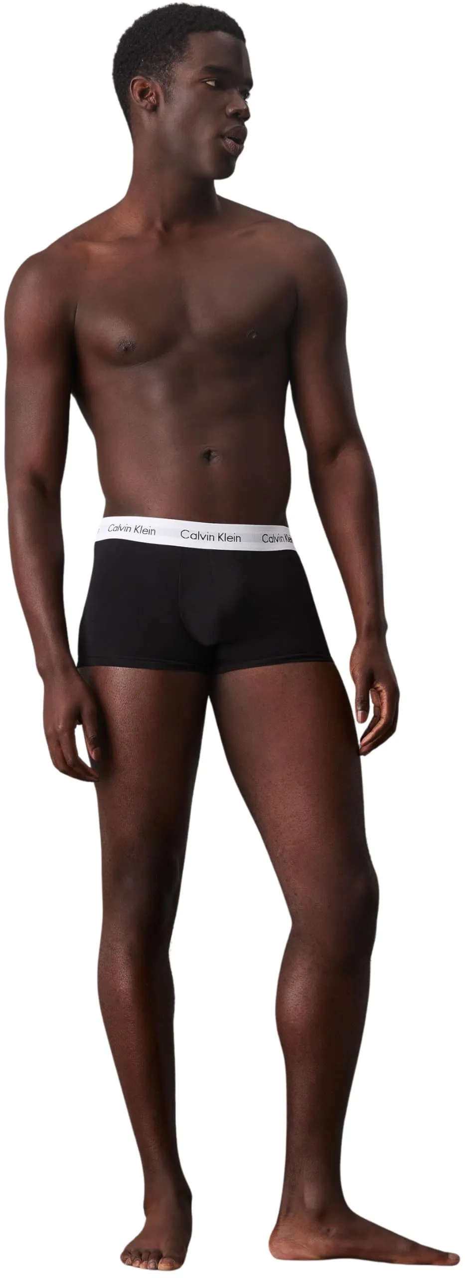 Calvin Klein Low Rise Trunk 3-Pack, U2664G, Black/White/Grey, XL - immagine 6
