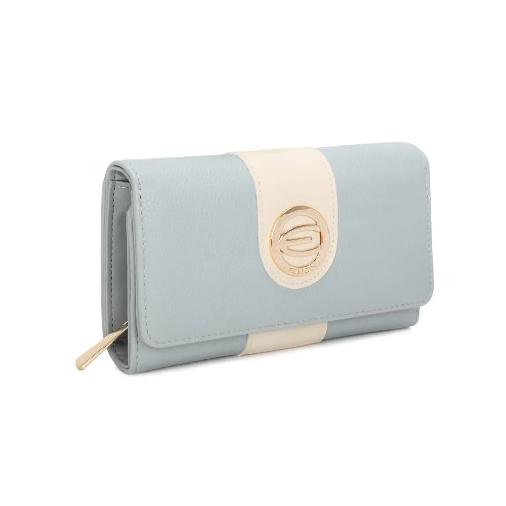 ELIOX Portafoglio Donna in Pelle PU (Azzurro) - immagine 3