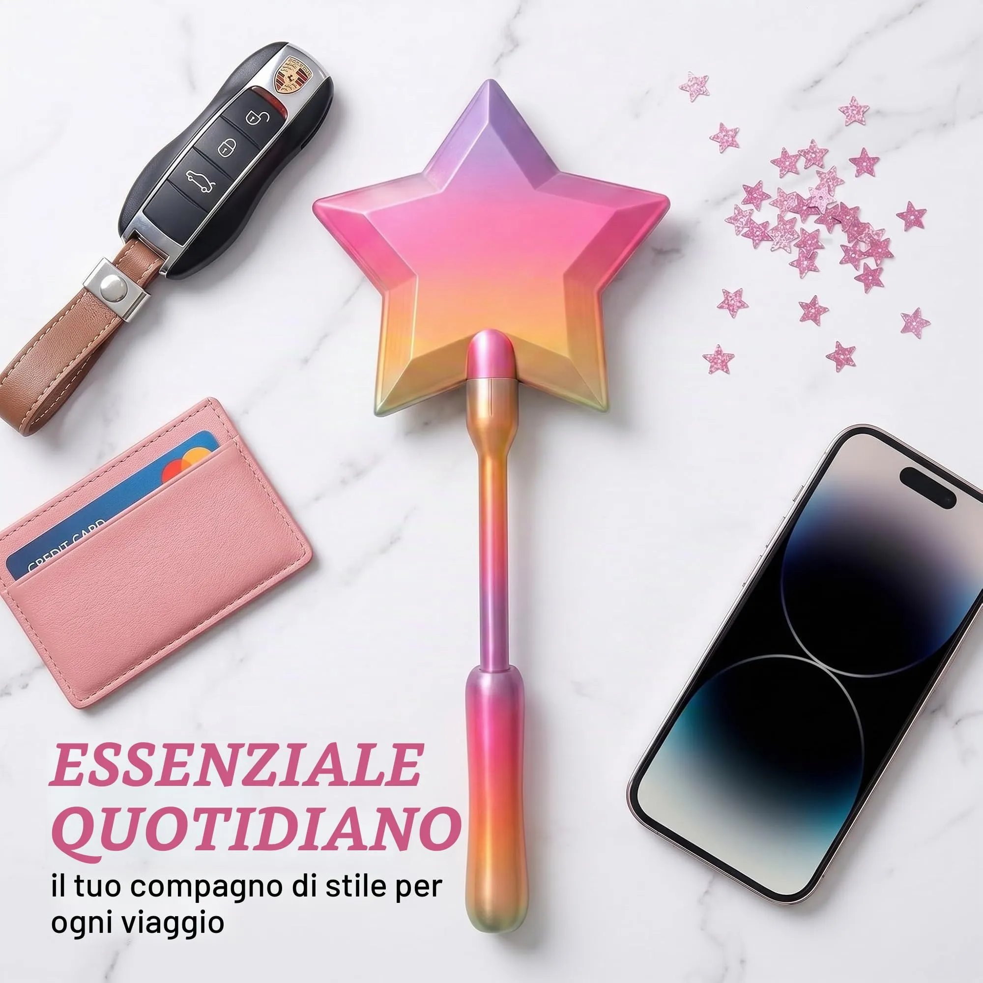 OIXEYA Bacchetta Magica Porta Carta di Credito 30cm con Stampa 3D - immagine 8