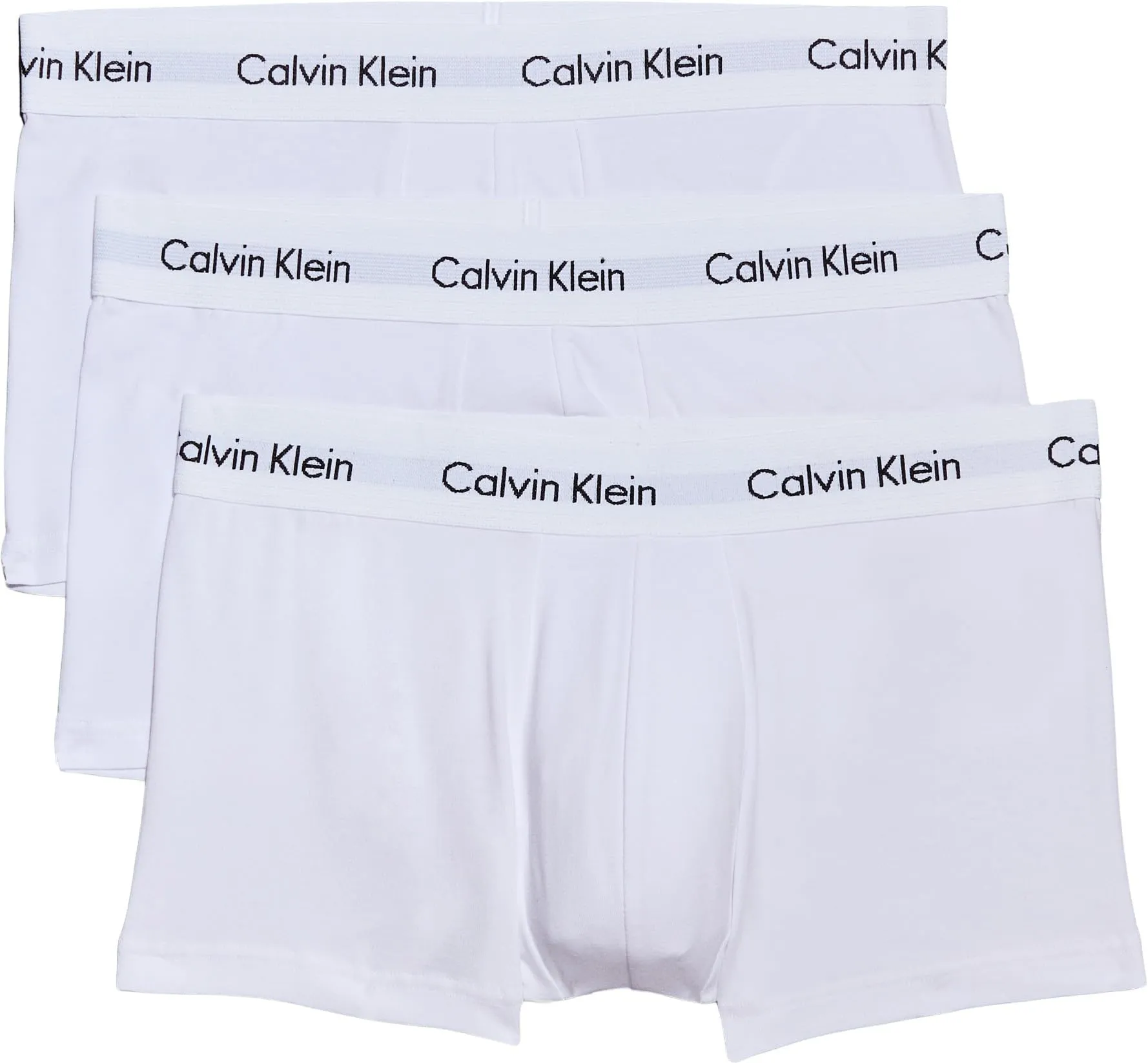 Calvin Klein Uomo Pantaloncini Boxer Vita Bassa, Pack da 3, Bianco, S - immagine 1