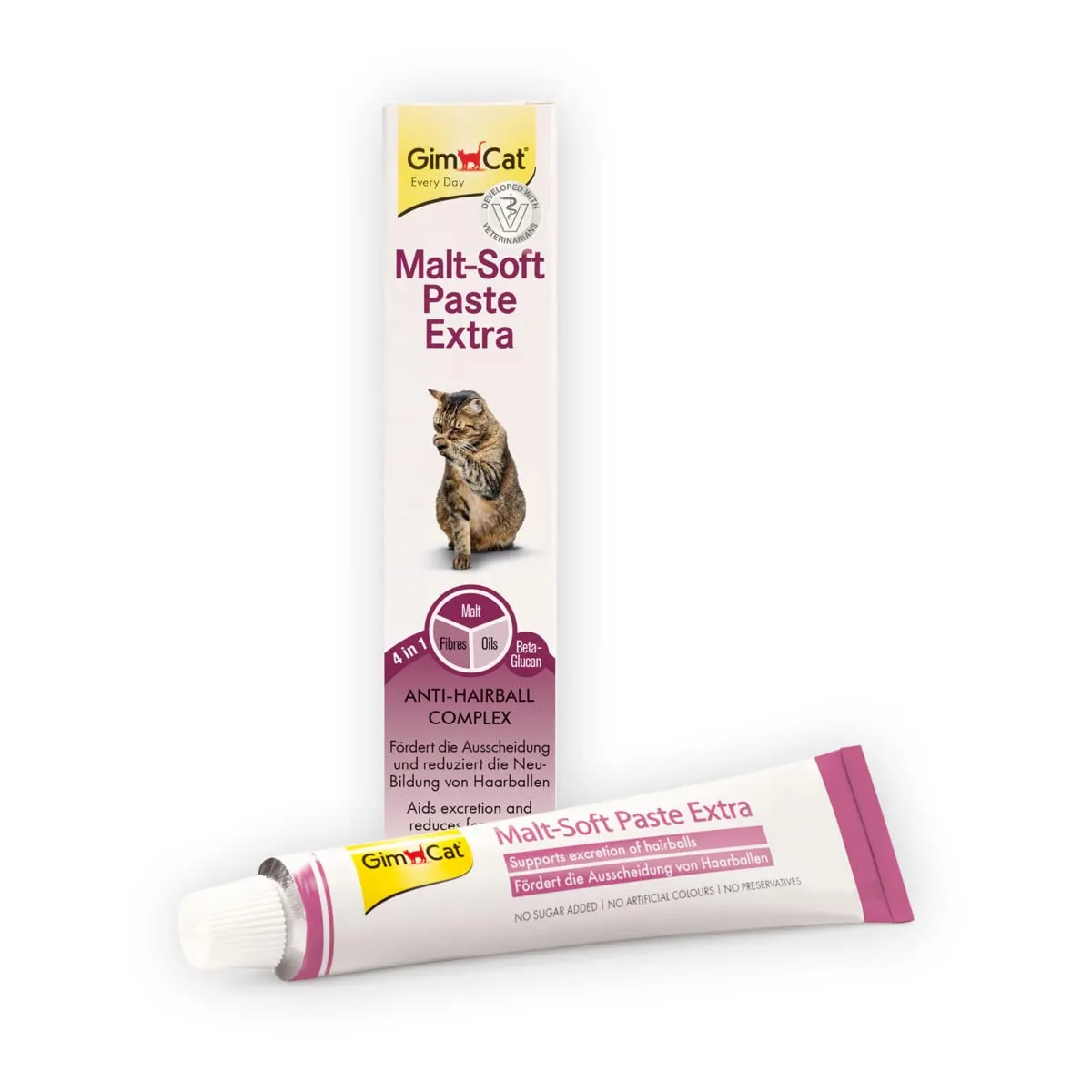 GimCat Malt-Soft Pasta Extra Anti-Hairball Snack for Cats, 100 g - immagine 1