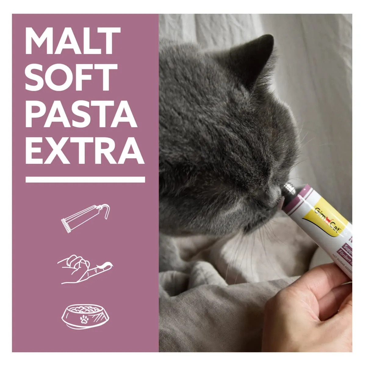 GimCat Malt-Soft Pasta Extra Anti-Hairball Snack for Cats, 100 g - immagine 5