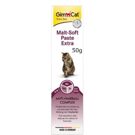 GimCat Malt-Soft Pasta Extra Anti-Hairball Snack per Gatti, 50 g - immagine 2