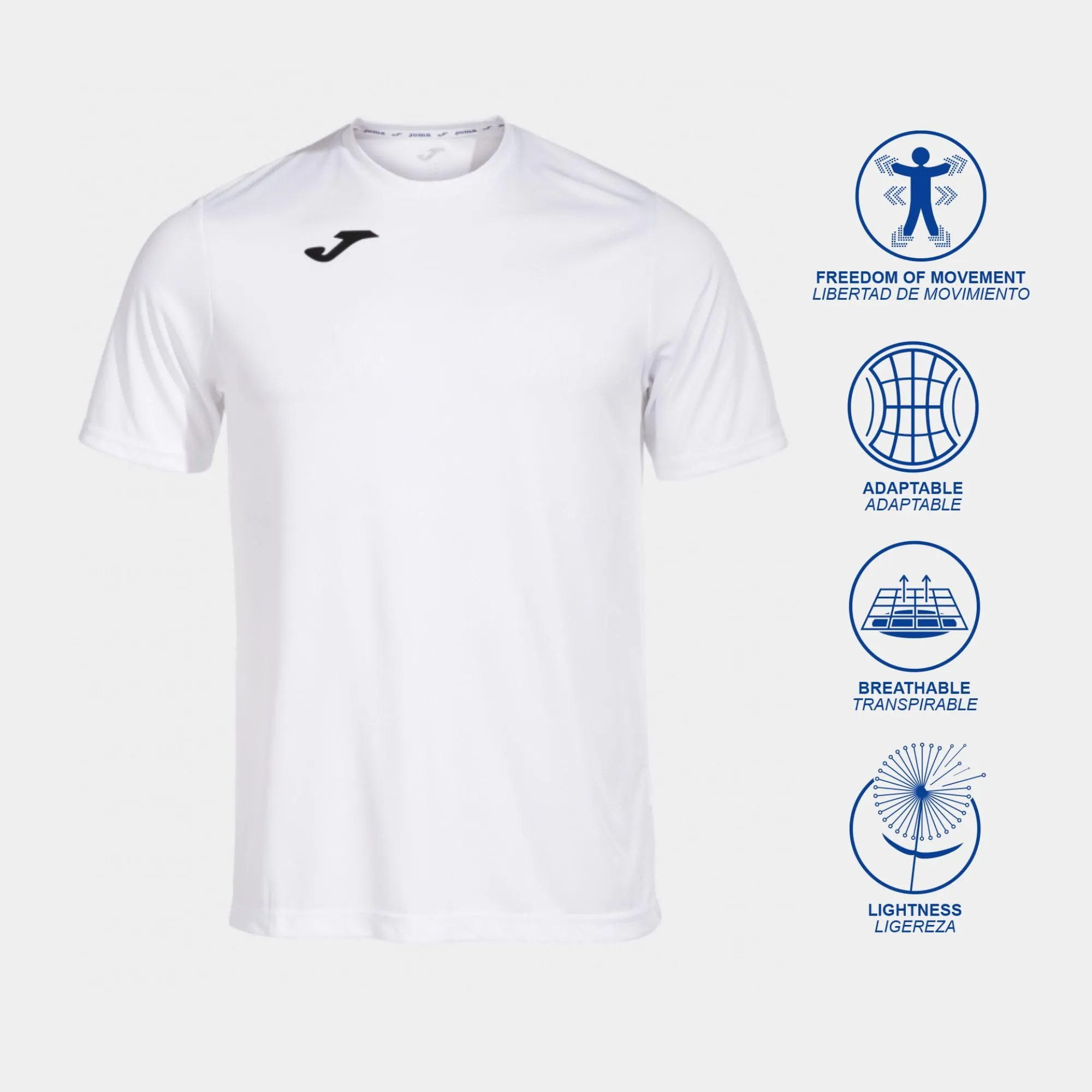 Joma Combi M/C Men's T-Shirt, Bianco, XS - immagine 2