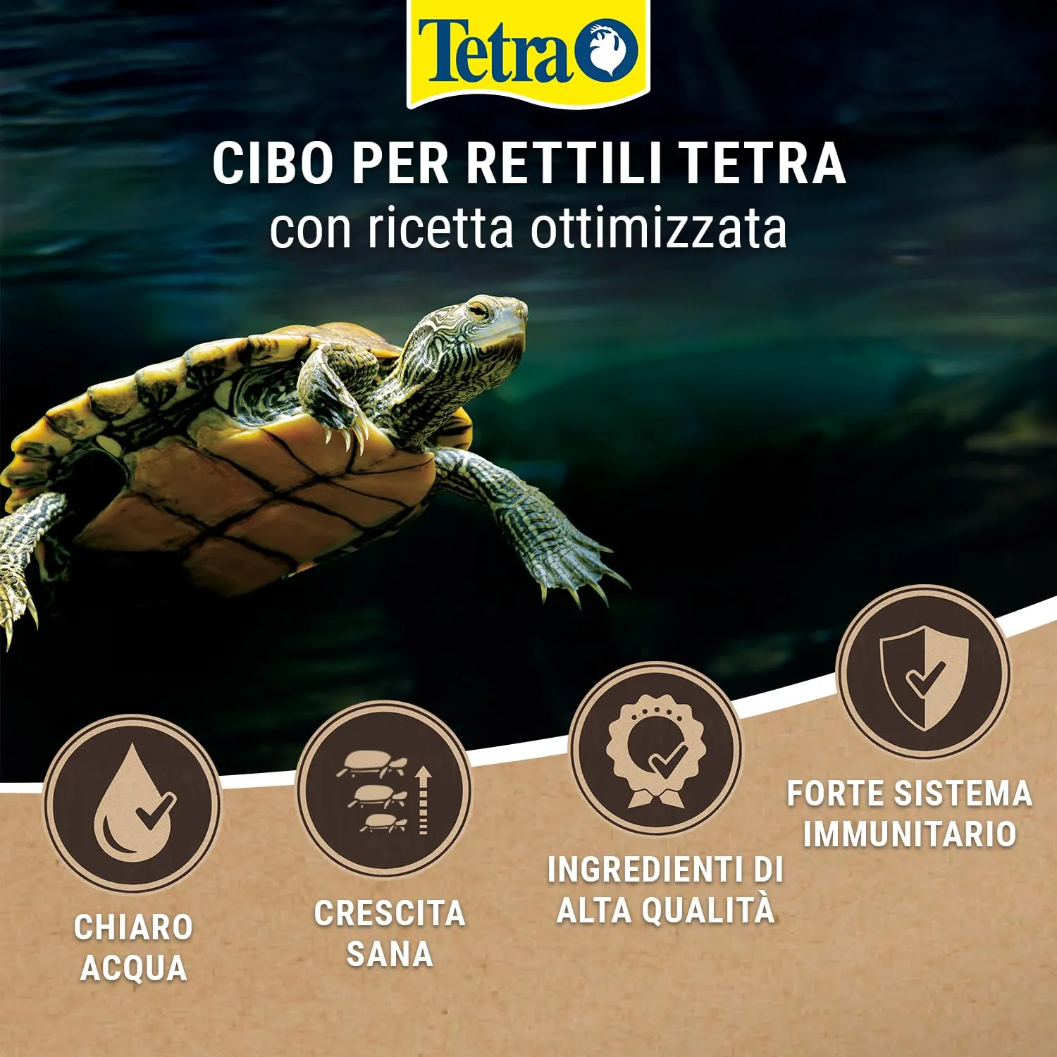 Tetra ReptoMin Sticks Alimento Base per Tartarughe Acquatiche, 10 L - immagine 6