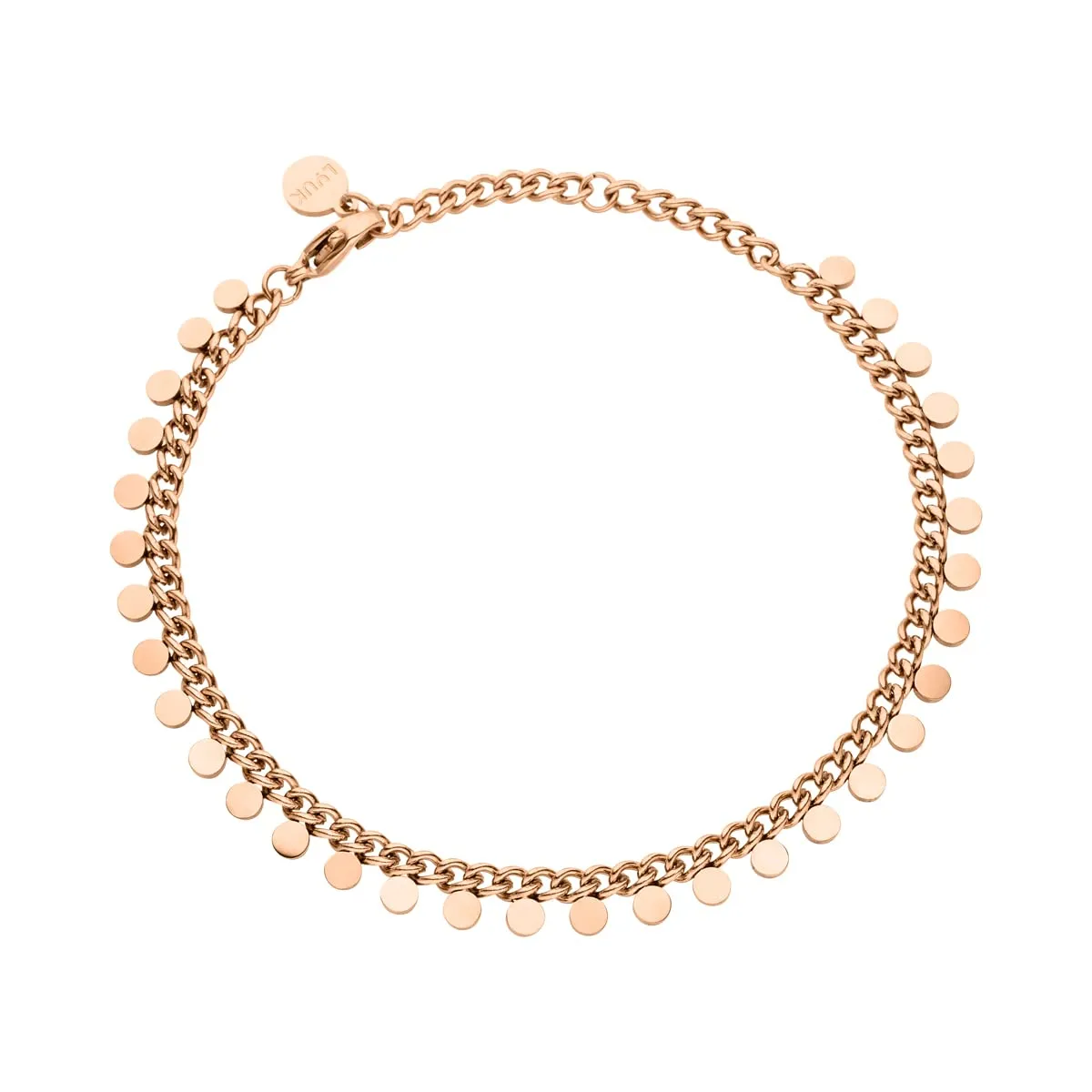LUUK LIFESTYLE Braccialetto da donna in acciaio inossidabile, rosa - immagine 1