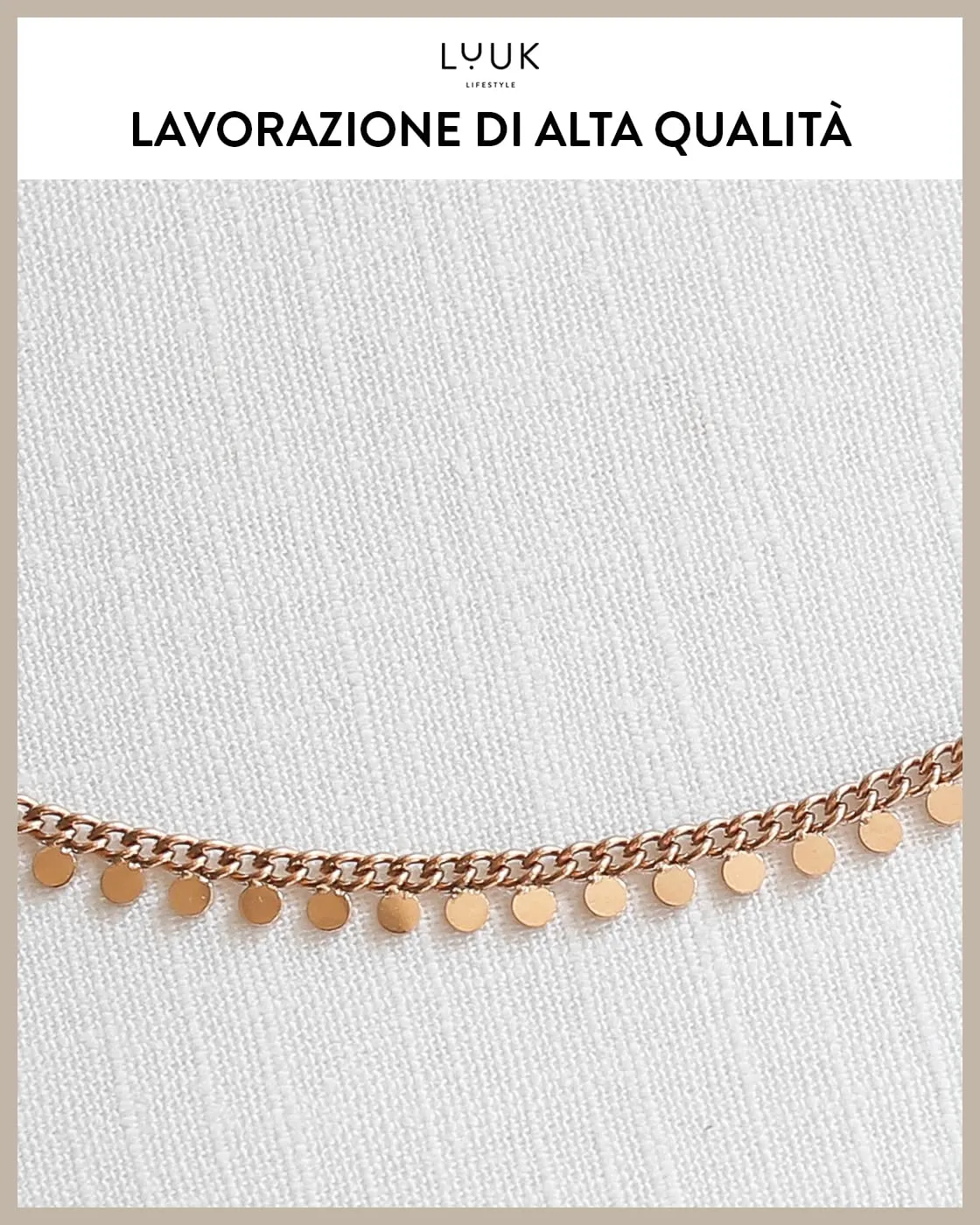 LUUK LIFESTYLE Braccialetto da donna in acciaio inossidabile, rosa - immagine 2