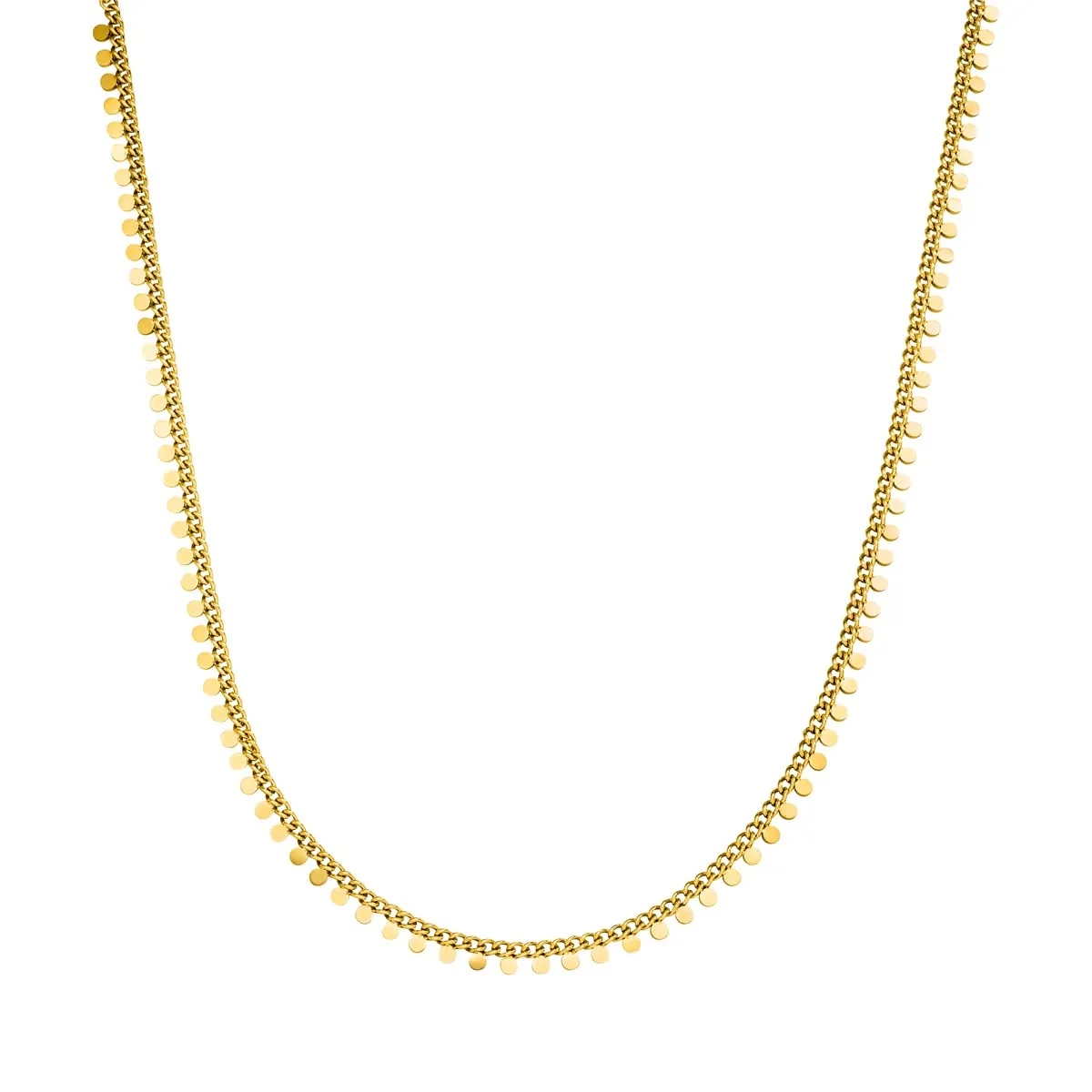 LUUK LIFESTYLE Collana Coins in acciaio inossidabile, Oro - immagine 1