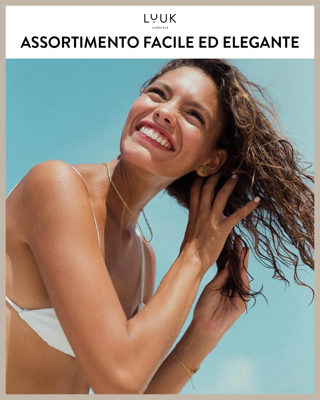 LUUK LIFESTYLE Set di gioielli in acciaio inossidabile con collana e bracciale catena Figaro, Argento - immagine 5