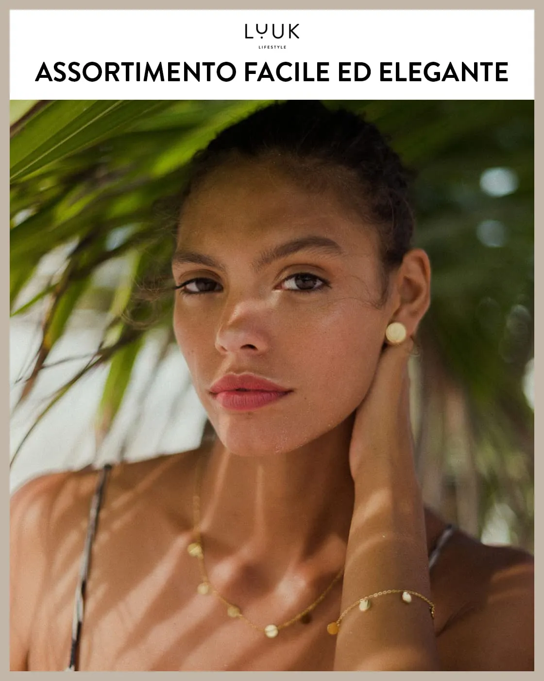 LUUK LIFESTYLE Set di gioielli in acciaio inossidabile 5 pezzi, collana e bracciale, argento - immagine 5