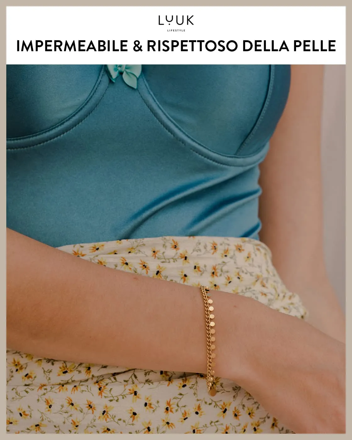 LUUK LIFESTYLE Braccialetti di monetine in acciaio inossidabile, argento - immagine 4
