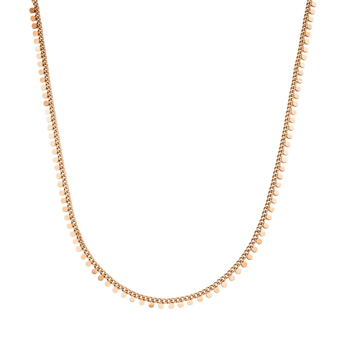 LUUK LIFESTYLE Collana con motivo monete, 50cm, Rosa - immagine 1