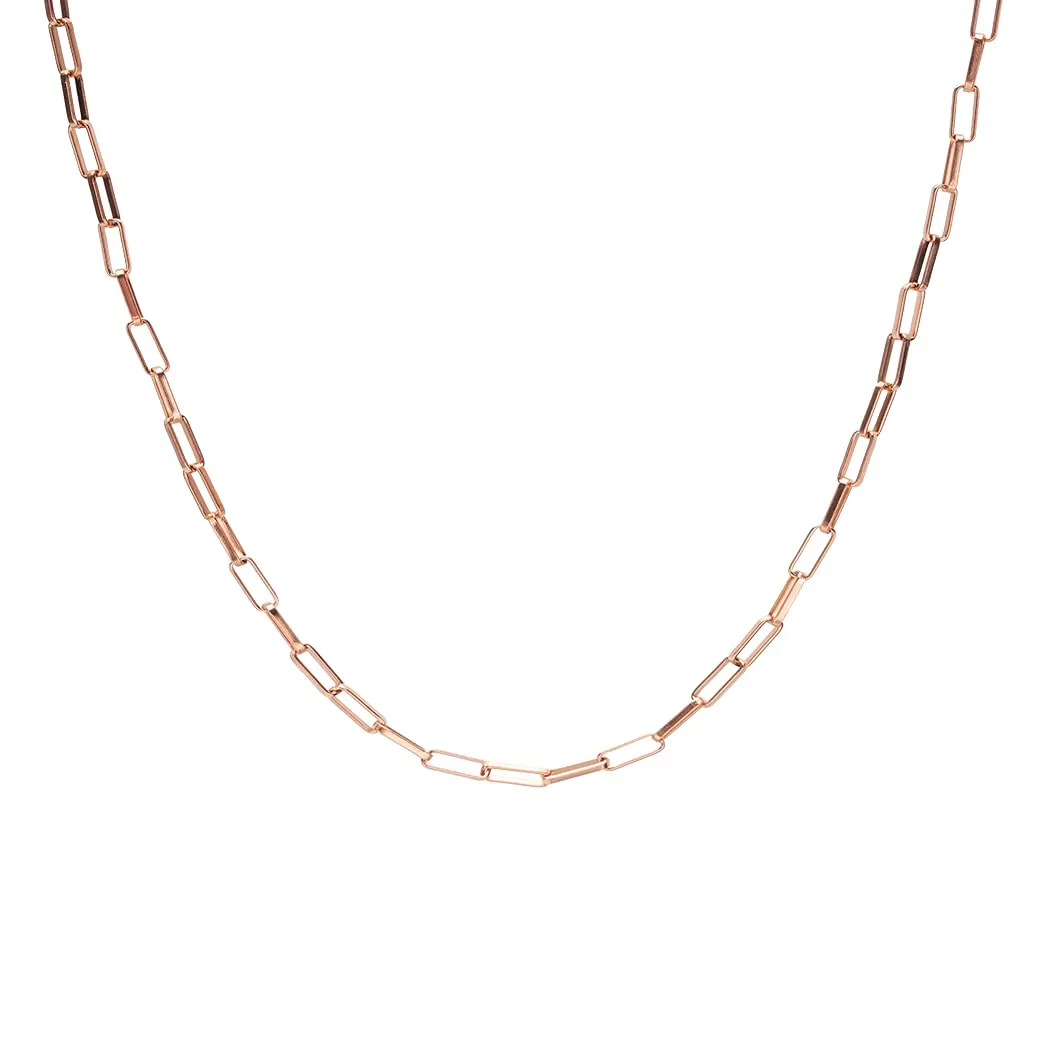 LUUK LIFESTYLE Collana in acciaio inossidabile 50cm con ciondolo a rombo, rosa - immagine 1
