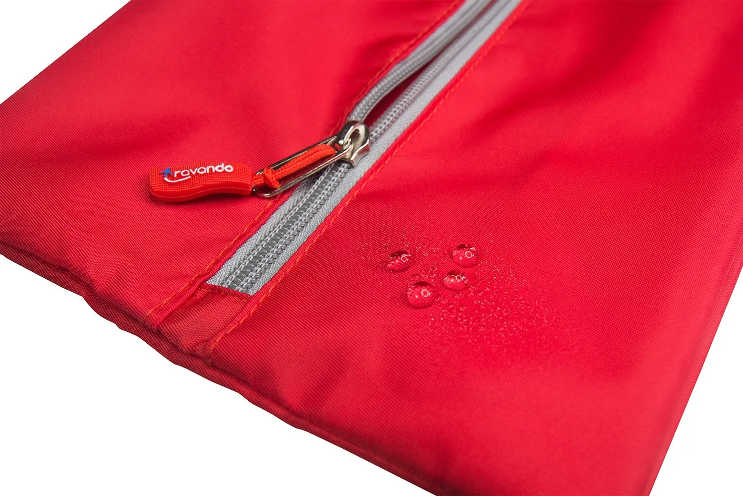 TRAVANDO Set da 2 sacchetti porta scarpe impermeabili (Rosso) - immagine 4
