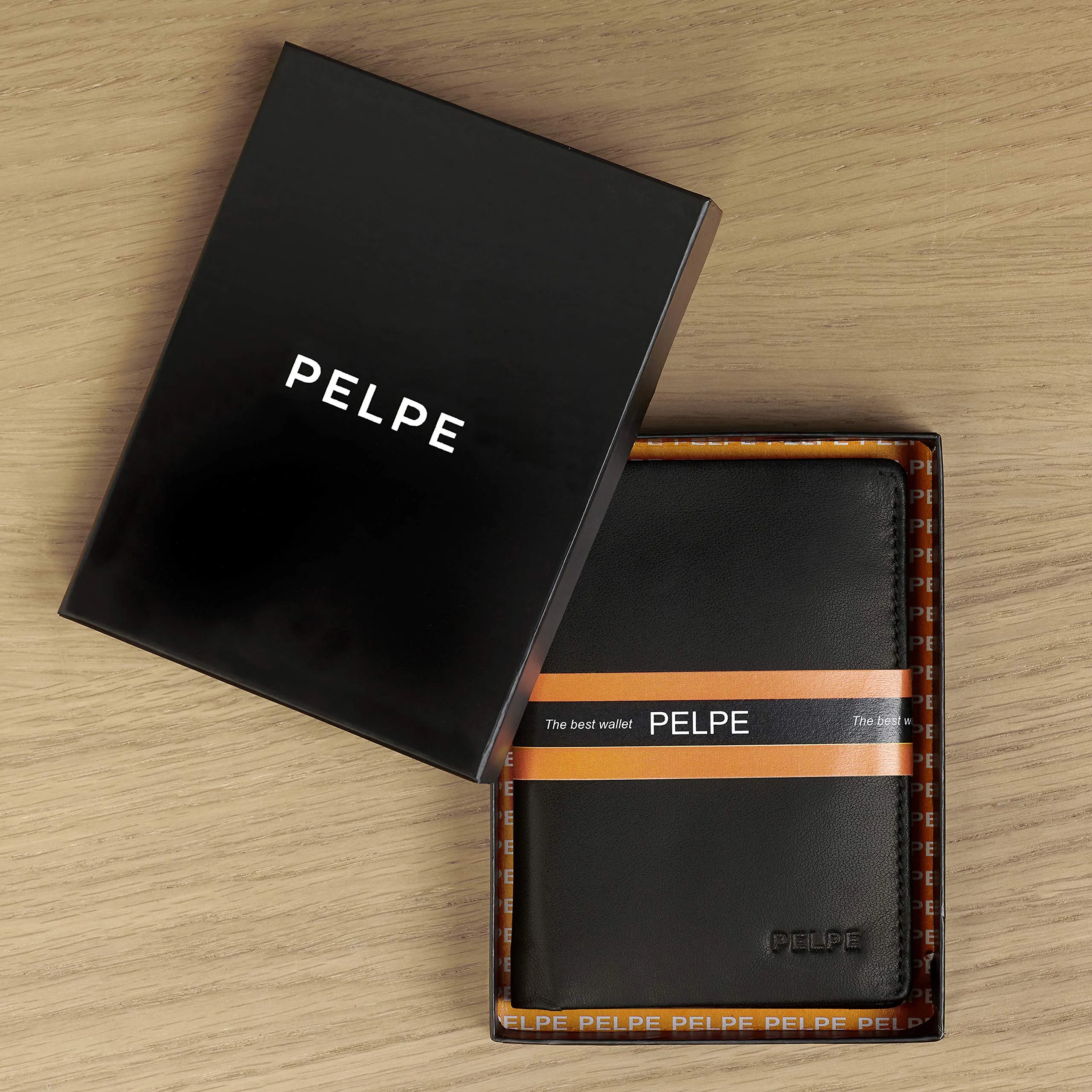 PELPE Portafoglio uomo slim in pelle, portacarte compatto, PW-5 - immagine 5
