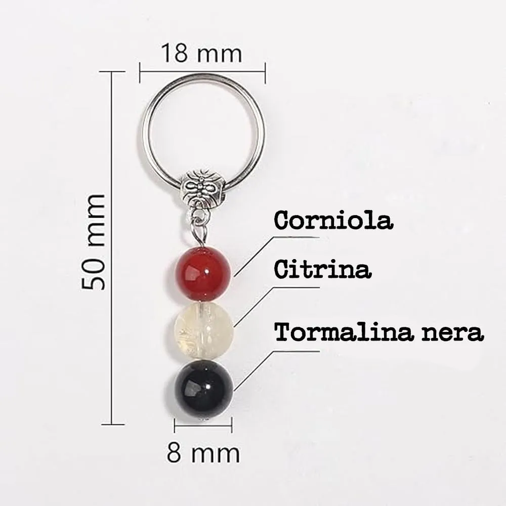 Vulfire Portachiavi Personalizzato con Cristalli Naturali - immagine 6